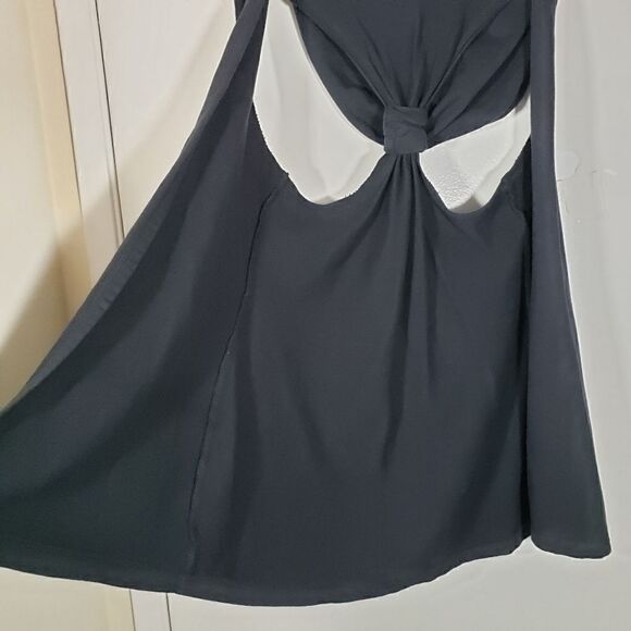 Miley Cyrus Max Azria Black Hooded Casual Venst Size M - Picture 2 of 6